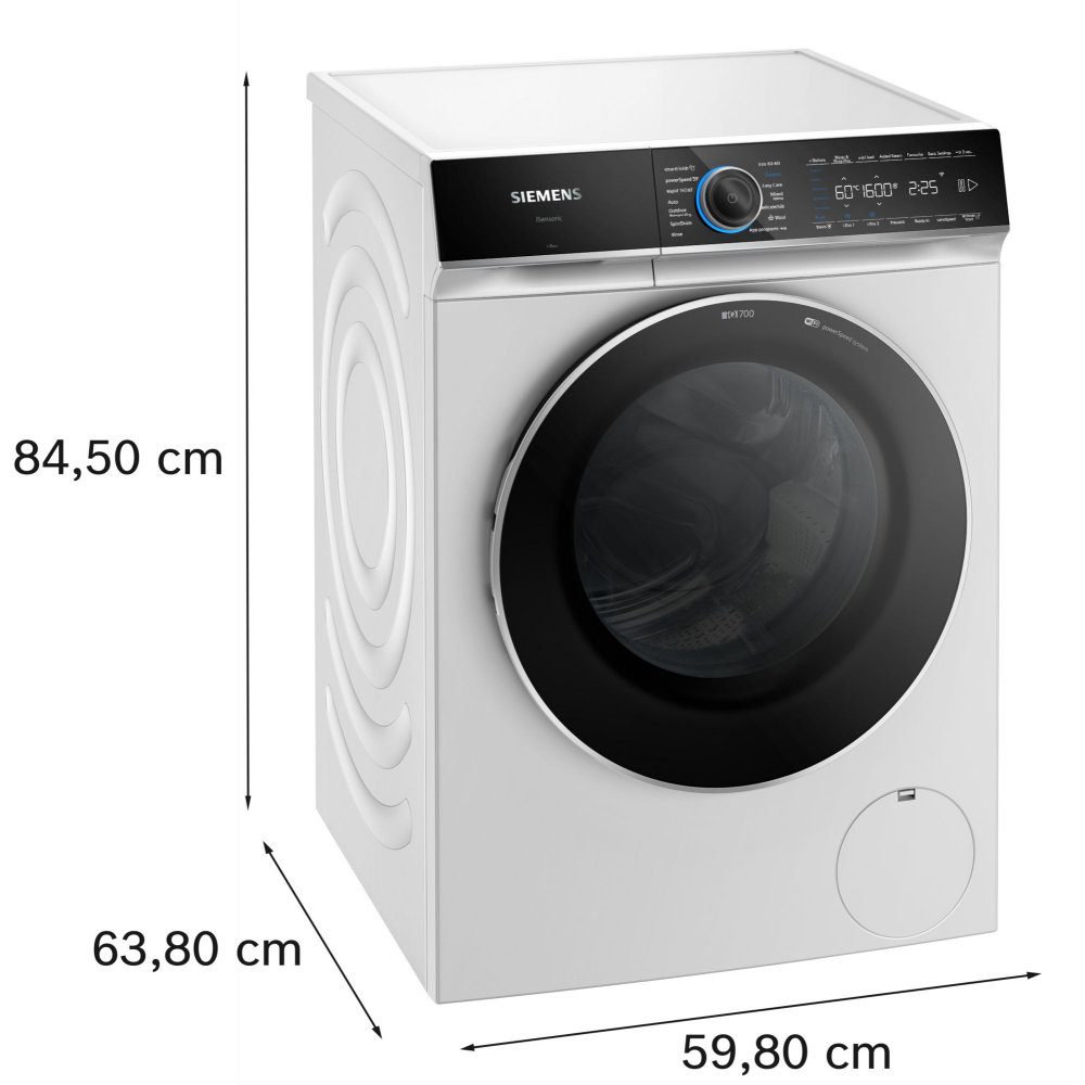 Siemens 10kg IQ-700 i-DOS Washing Machine 1600rpm WG56B2A2GB - White Siemens 10kg IQ-700 i-DOS Washing Machine 1600rpm WG56B2A2GB - White