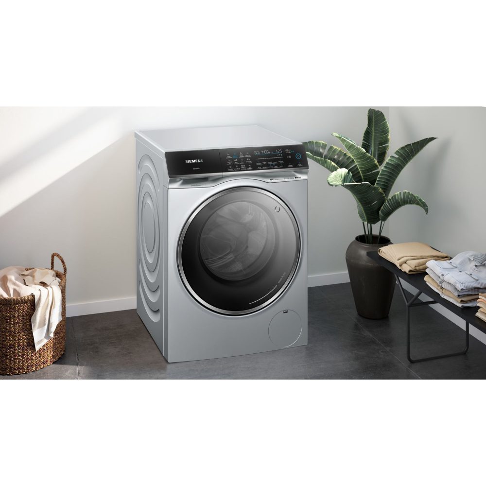 Siemens 10.5kg/6kg IQ-700 i-DOS Washer Dryer WN54C2ATGB - Silver Siemens 10.5kg/6kg IQ-700 i-DOS Washer Dryer WN54C2ATGB - Silver