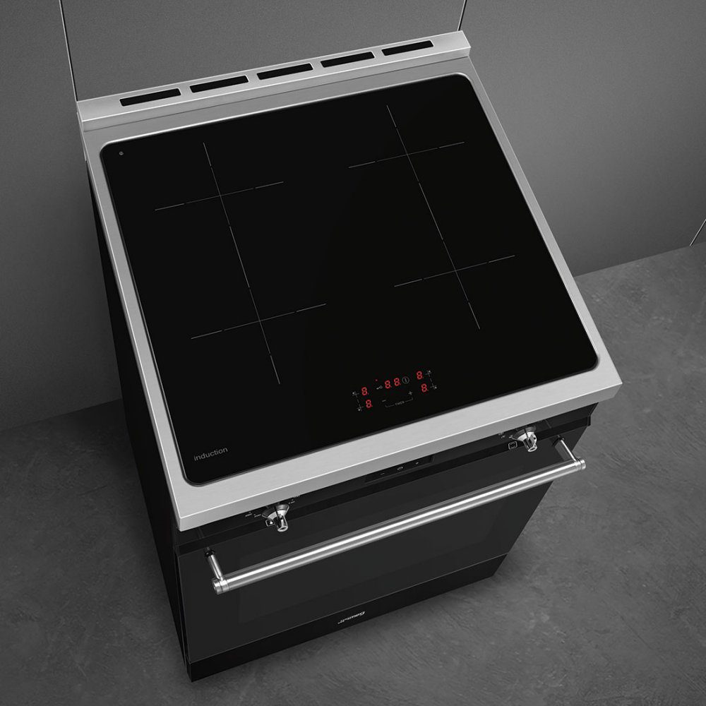 Smeg 60cm Freestanding Pyrolytic Induction Cooker C6IPBLT2 - Black Smeg 60cm Freestanding Pyrolytic Induction Cooker C6IPBLT2 - Black