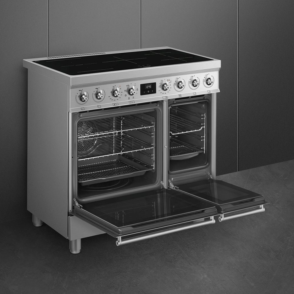 Smeg 90cm Classic Induction Range Cooker C92IMX2 - Stainless Steel Smeg 90cm Classic Induction Range Cooker C92IMX2 - Stainless Steel