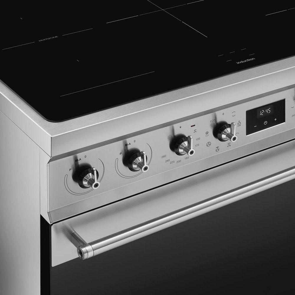 Smeg 90cm Classic Induction Range Cooker C92IMX2 - Stainless Steel Smeg 90cm Classic Induction Range Cooker C92IMX2 - Stainless Steel