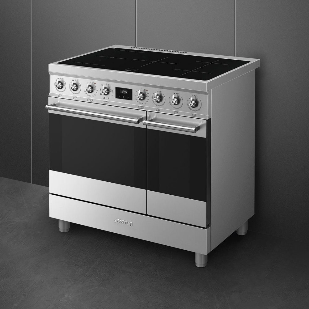 Smeg 90cm Classic Induction Range Cooker C92IMX2 - Stainless Steel Smeg 90cm Classic Induction Range Cooker C92IMX2 - Stainless Steel