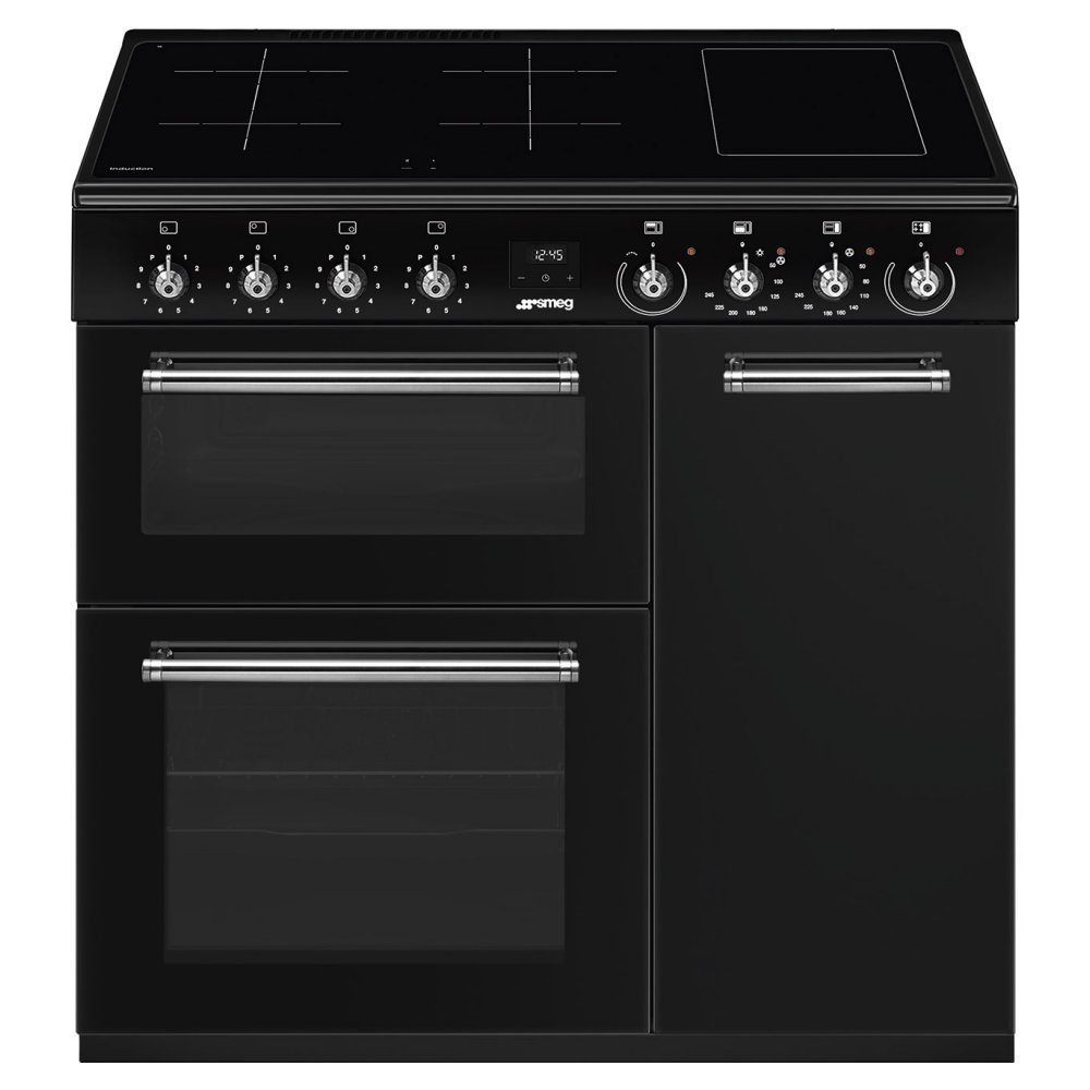 Smeg  90cm Classic Induction Range Cooker CX93IMBL - Black