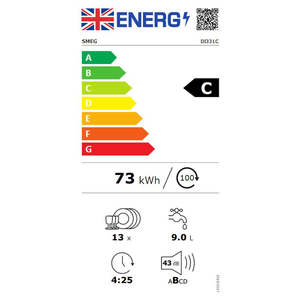 Smeg 60cm Fully Integrated Dishwasher DI331C Smeg 60cm Fully Integrated Dishwasher DI331C