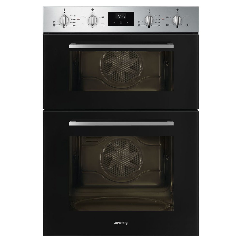 Smeg  Built In Cucina Double Oven DOSF400B - Stainless Steel