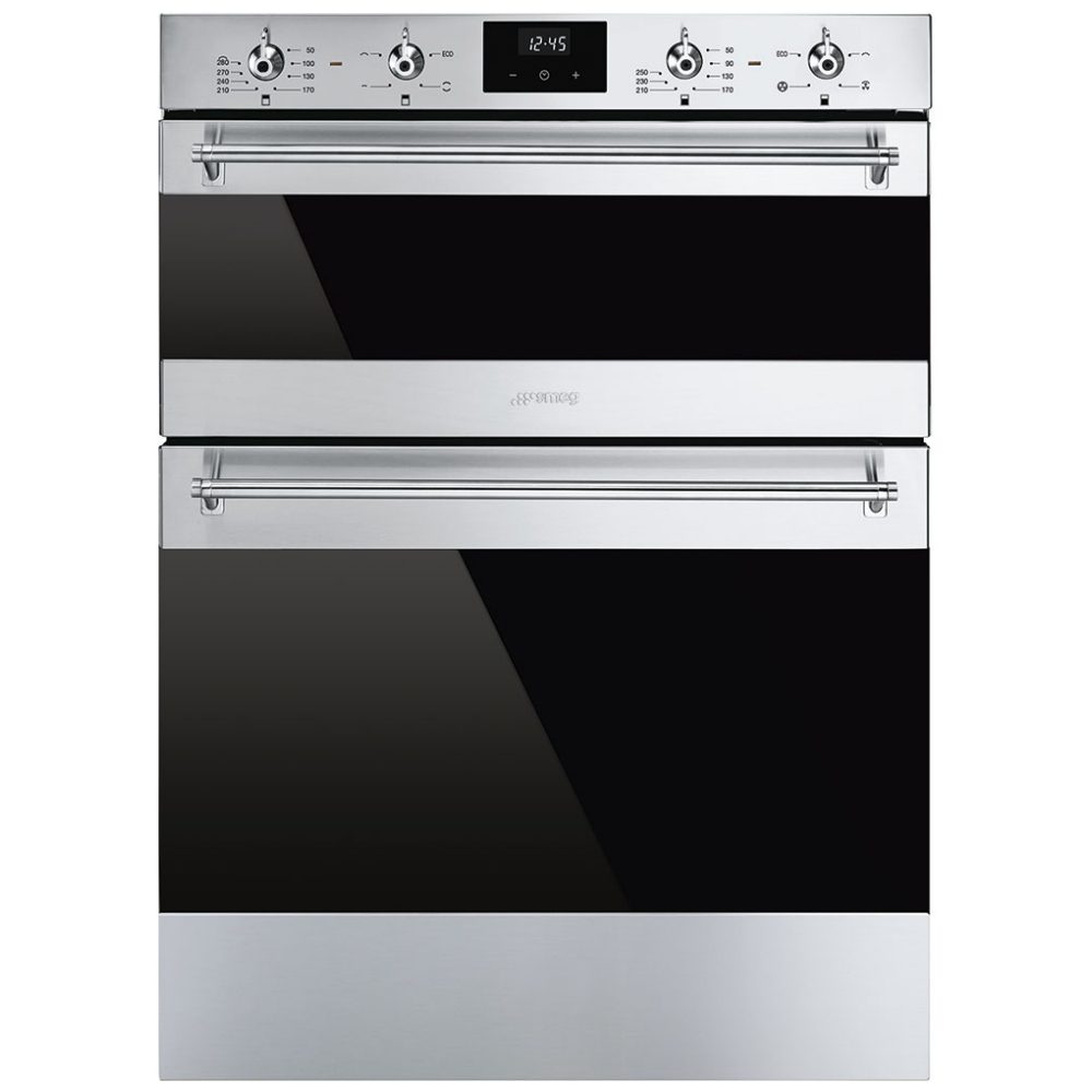 Smeg  Built Under Classic Double Oven DUSF6300X - Stainless Steel