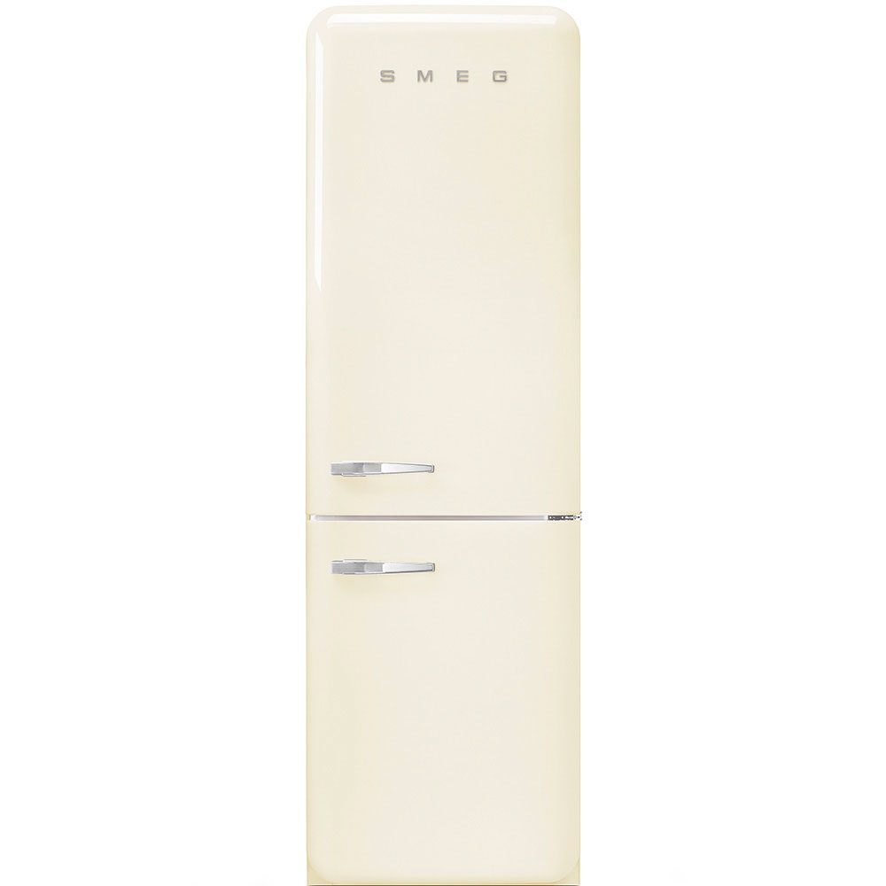 Smeg  60cm Retro Frost Free Fridge Freezer Right Hand Hinge FAB32RCR6UK - Cream