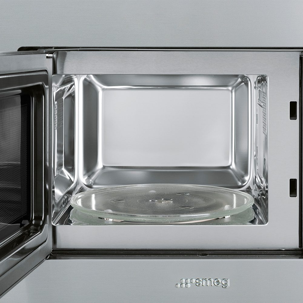 Smeg Classic Built In Microwave & Grill For Tall Housing FMI020X - Stainless Steel Smeg Classic Built In Microwave & Grill For Tall Housing FMI020X - Stainless Steel