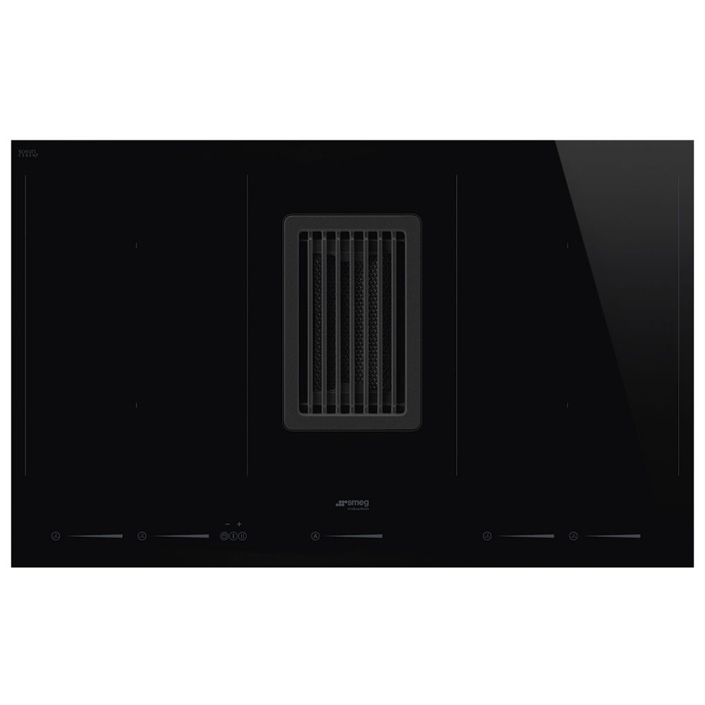 Smeg  83cm Air Venting Induction Hob HOBD682D2 - Black