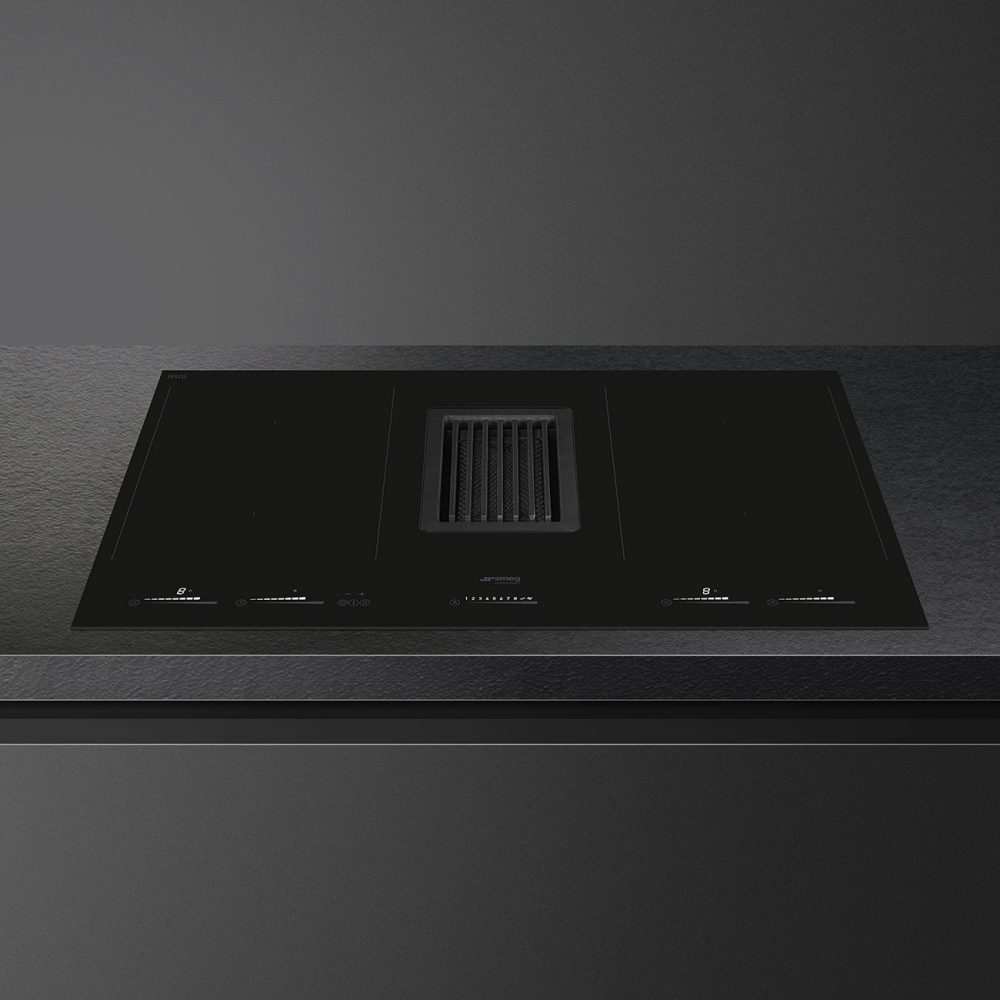 Smeg 83cm Air Venting Induction Hob HOBD682D2 - Black Smeg 83cm Air Venting Induction Hob HOBD682D2 - Black