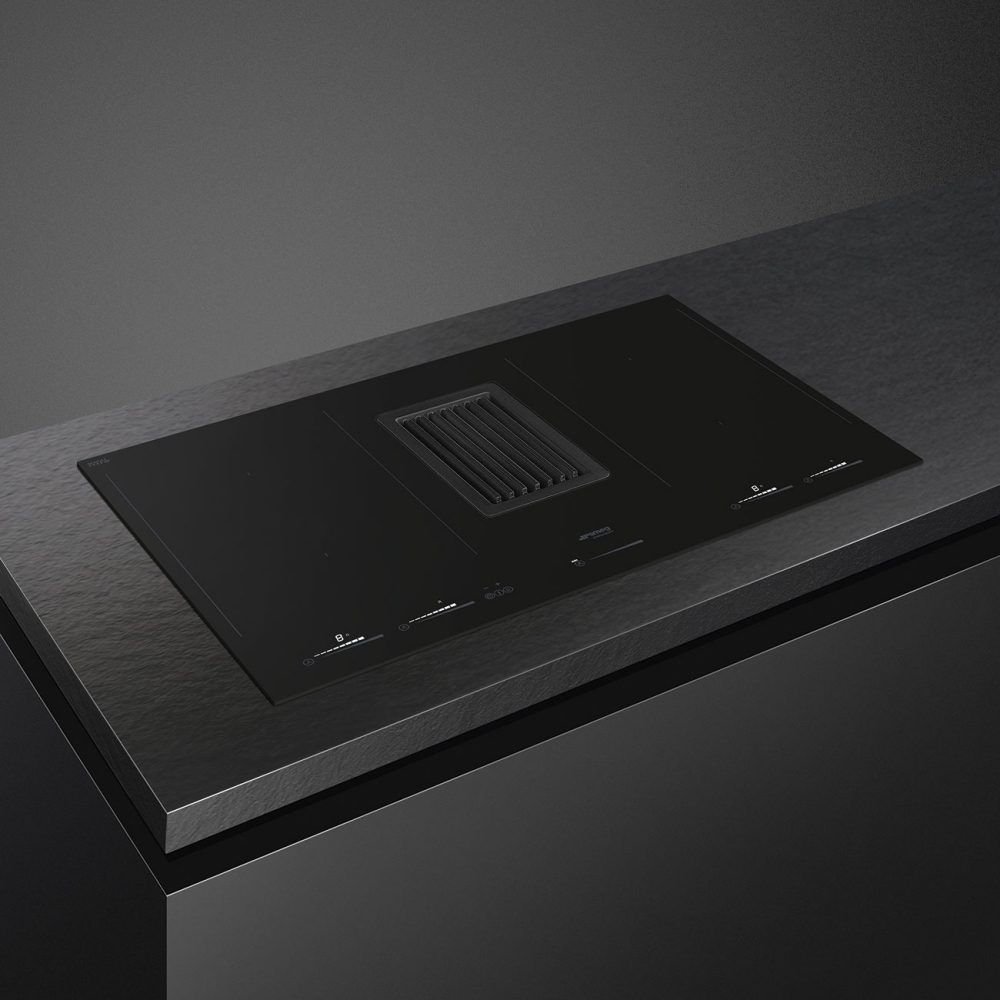 Smeg 83cm Air Venting Induction Hob HOBD682D2 - Black Smeg 83cm Air Venting Induction Hob HOBD682D2 - Black