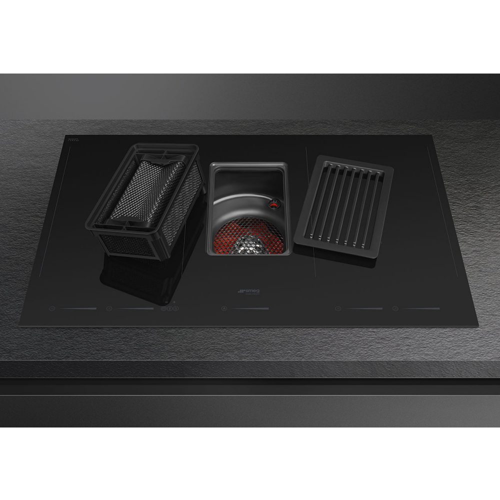 Smeg 83cm Air Venting Induction Hob HOBD682D2 - Black Smeg 83cm Air Venting Induction Hob HOBD682D2 - Black