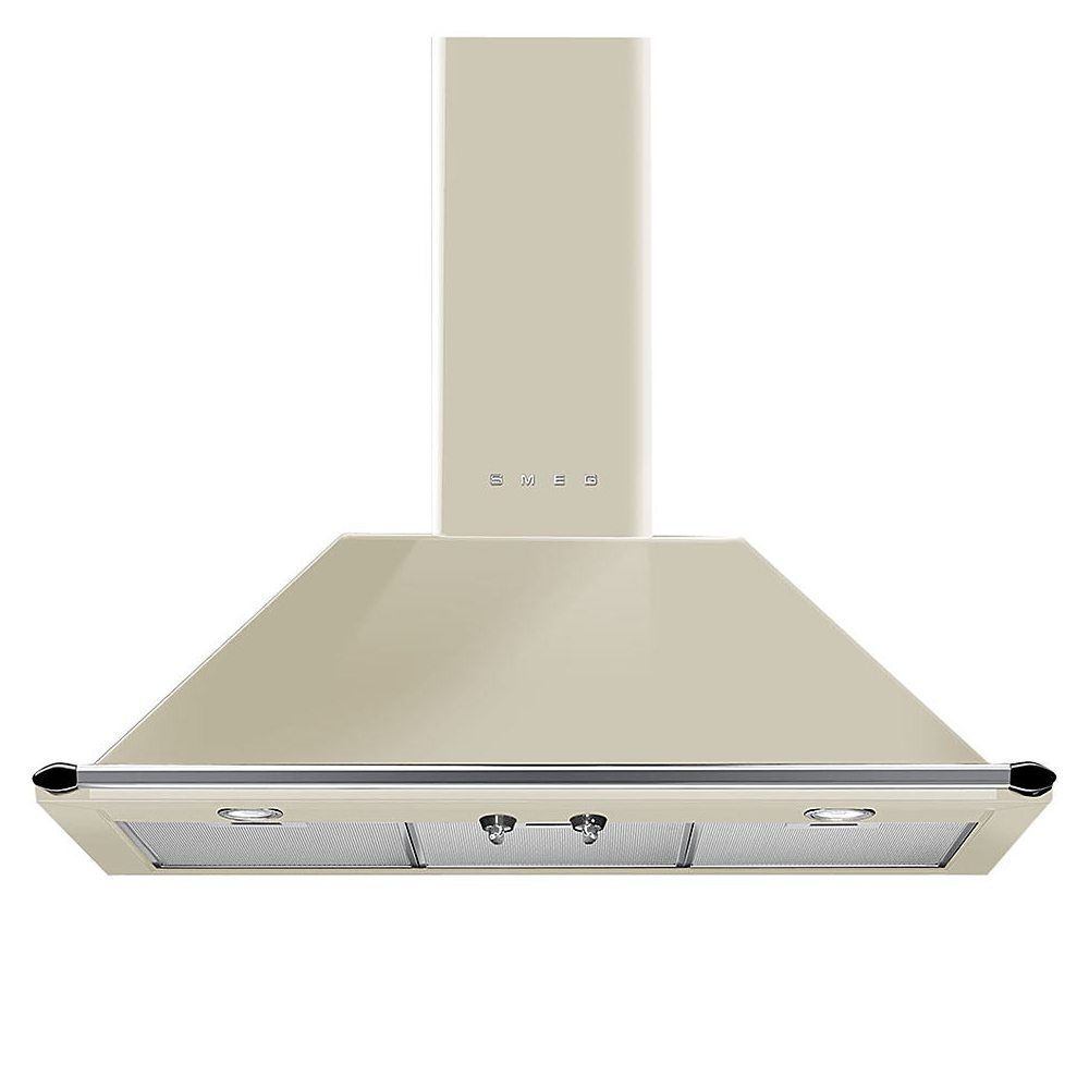 Smeg  90cm Victoria Chimney Hood With Rail KT90PE - Cream
