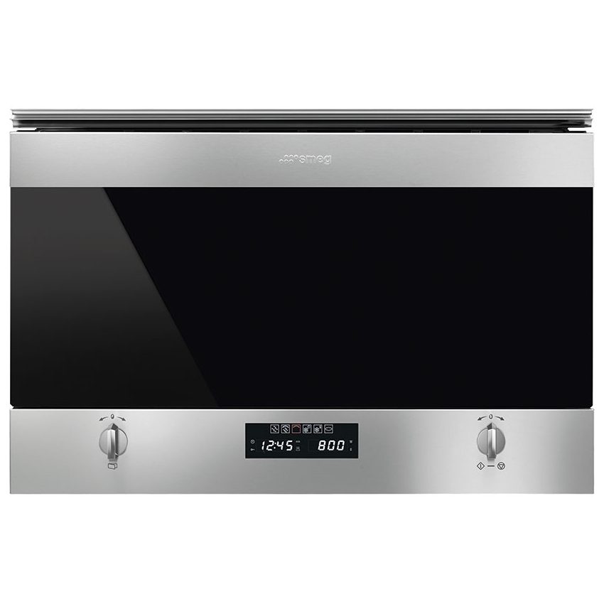 Smeg  Classic Built In Microwave & Grill For Wall Unit MP322X1 - Stainless Steel