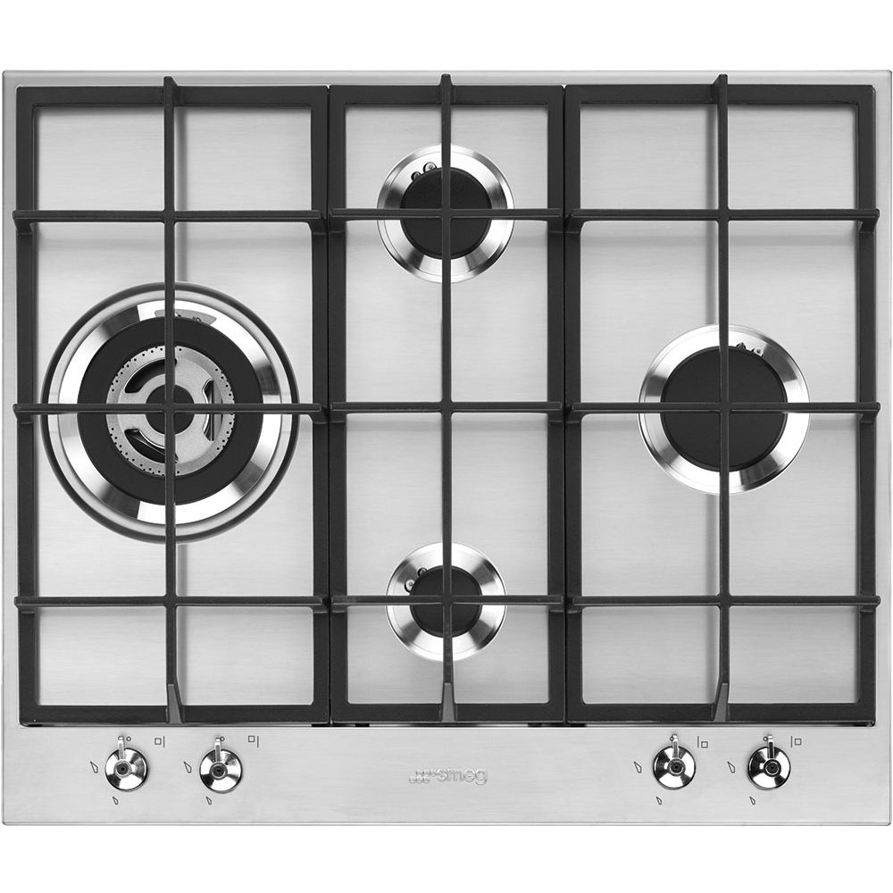 Smeg  Classic 60cm 4 Burner Gas Hob PX364L - Stainless Steel