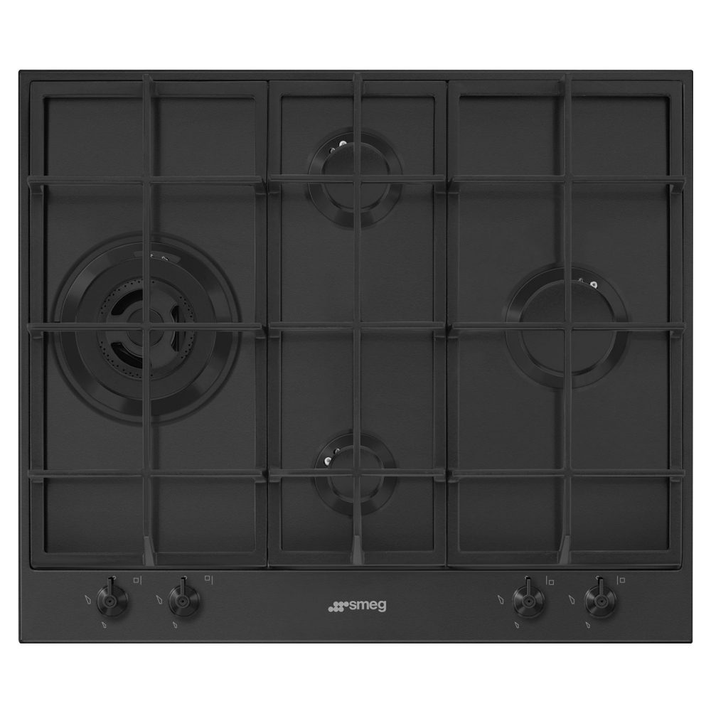 Smeg  Classic 60cm 4 Burner Gas Hob PX364LMB - Matte Black