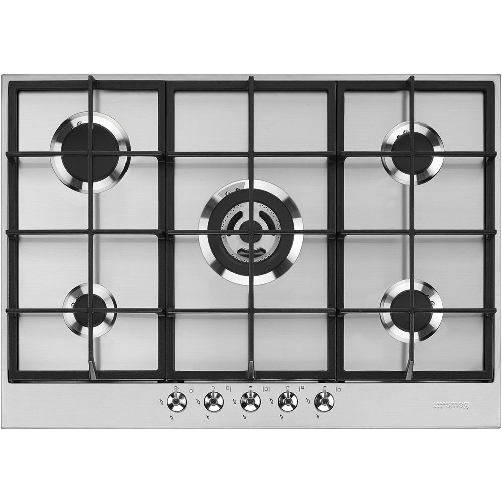 Smeg  Classic 73cm 5 Burner Gas Hob PX375MB - Matte Black