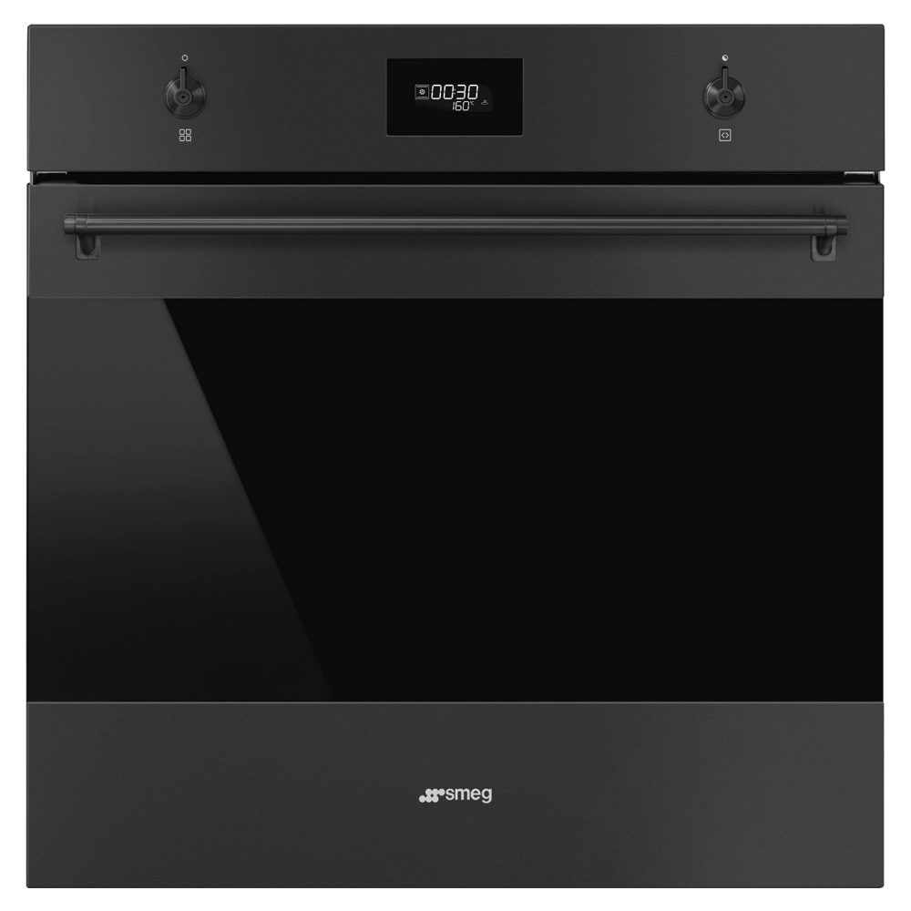 Smeg  Classic Pyrolytic Multifunction Single Oven SFP6301TVN - Matte Black