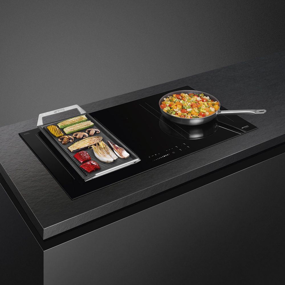 Smeg 90cm 6 Zone Multizone Induction Hob SIM3964D - Black Smeg 90cm 6 Zone Multizone Induction Hob SIM3964D - Black