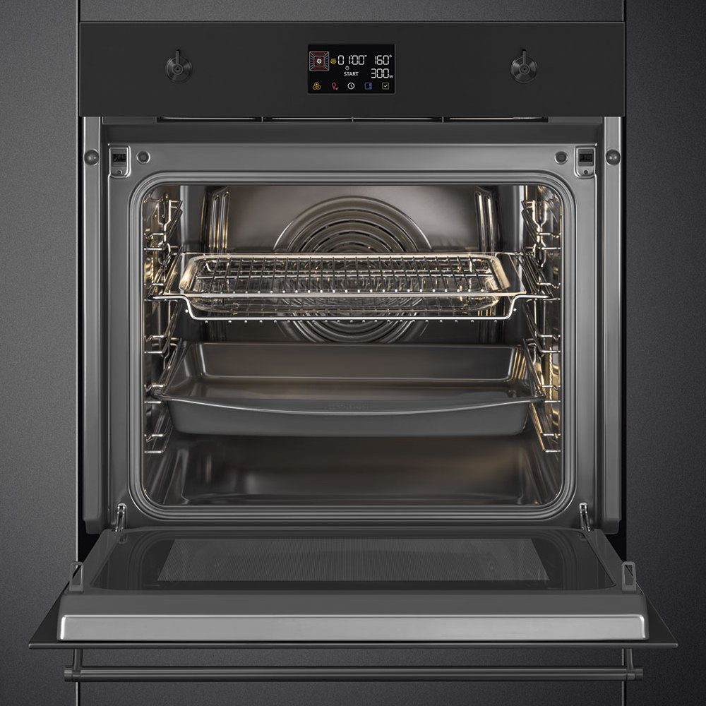 Smeg Classic SpeedwaveXL Built In Oven With Microwave SO6302M2N - Matte Black Smeg Classic SpeedwaveXL Built In Oven With Microwave SO6302M2N - Matte Black