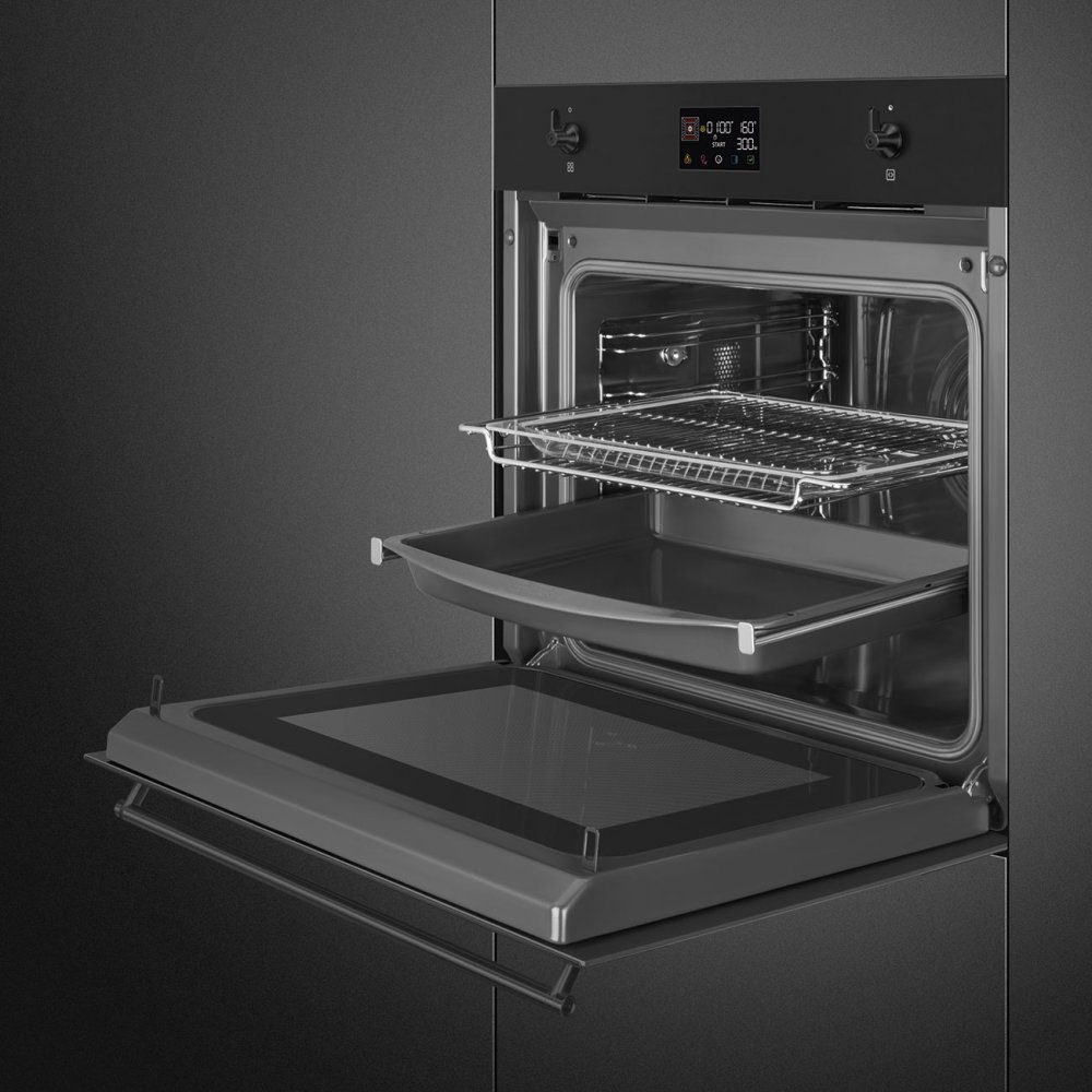 Smeg Classic SpeedwaveXL Built In Oven With Microwave SO6302M2N - Matte Black Smeg Classic SpeedwaveXL Built In Oven With Microwave SO6302M2N - Matte Black