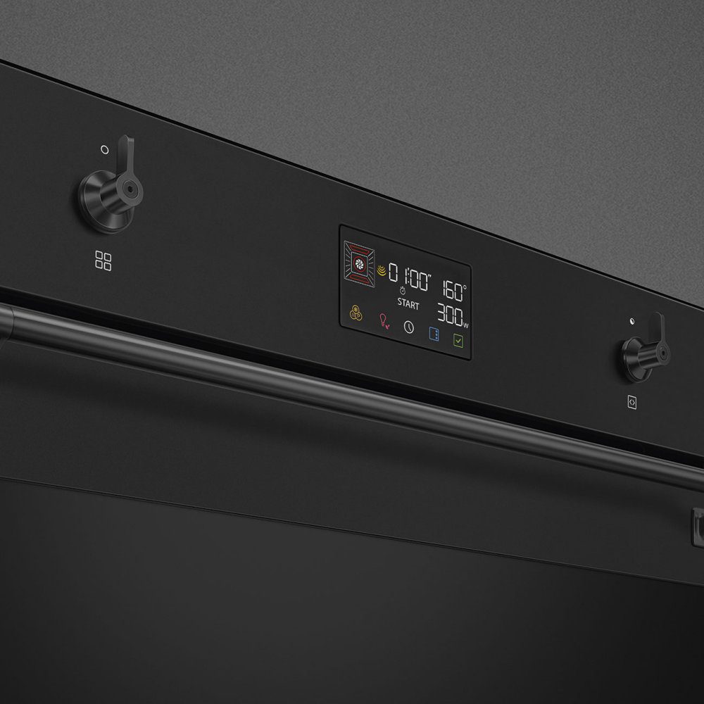 Smeg Classic SpeedwaveXL Built In Oven With Microwave SO6302M2N - Matte Black Smeg Classic SpeedwaveXL Built In Oven With Microwave SO6302M2N - Matte Black