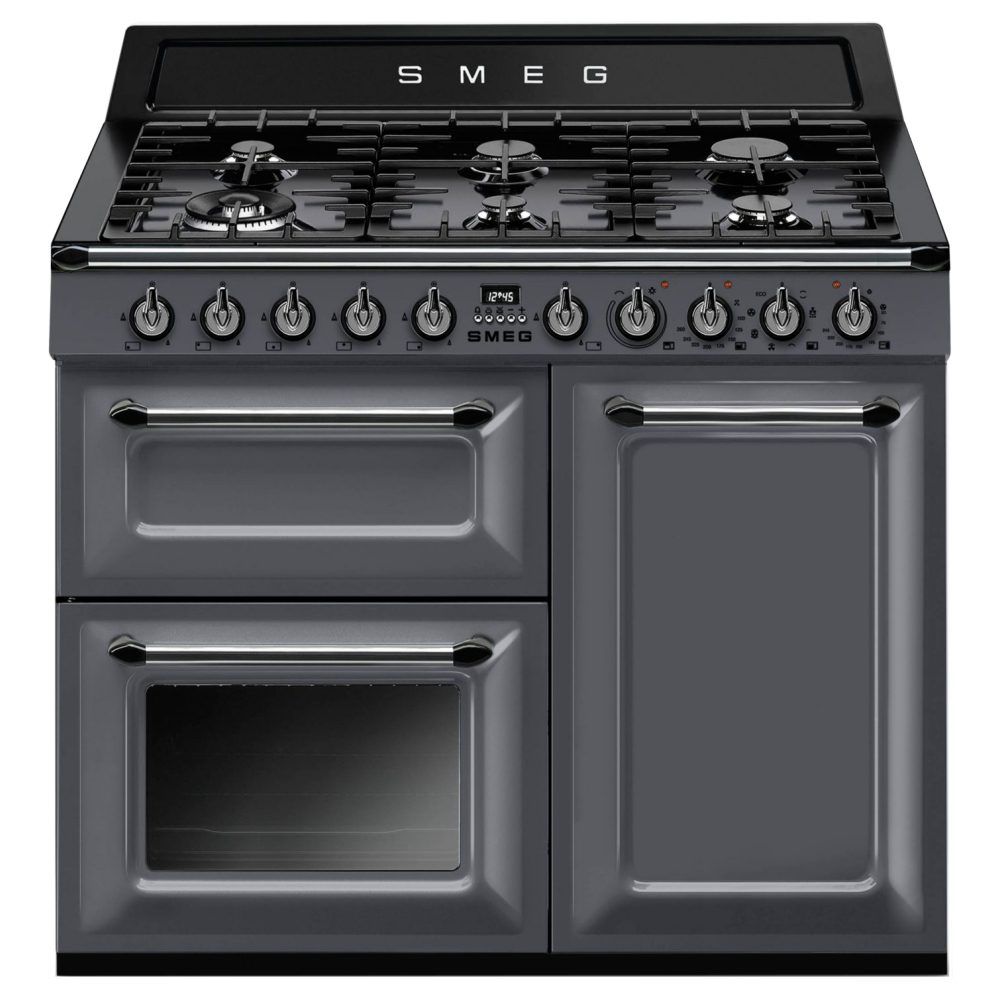 Smeg  100cm Victoria Dual Fuel Range Cooker TR103GR - Slate