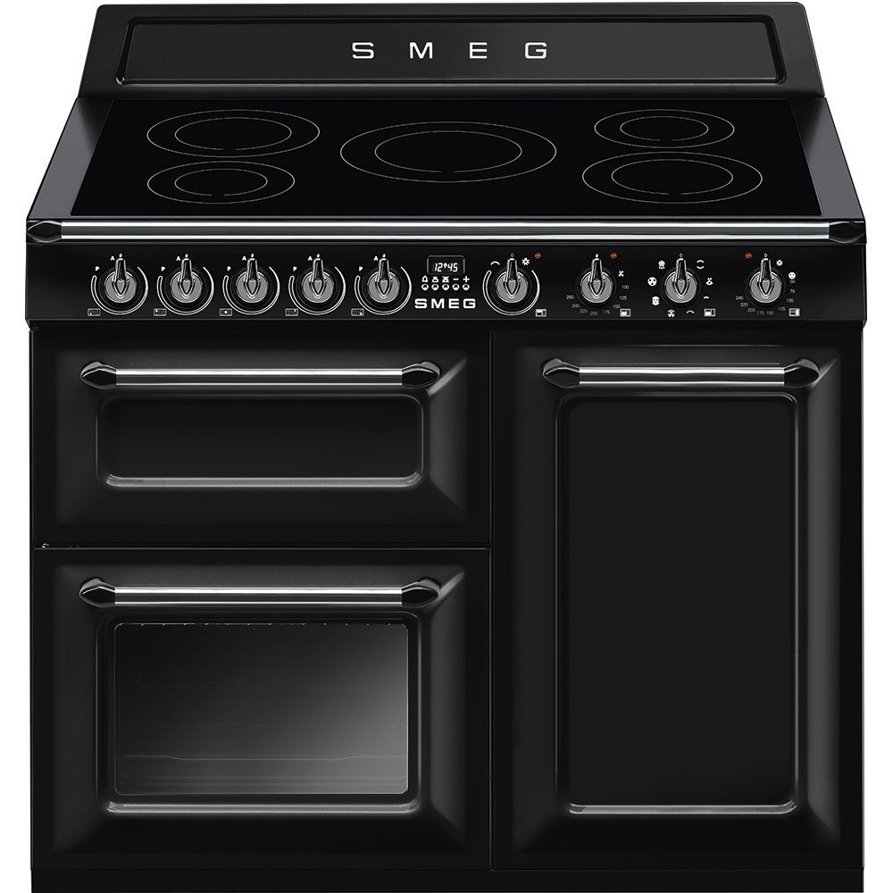 Smeg  100cm Victoria Induction Range Cooker TR103IBL2 - Black