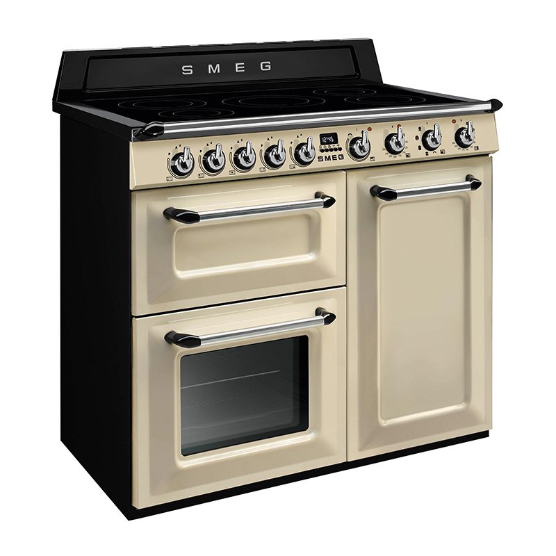 Smeg 100cm Victoria Induction Range Cooker TR103IP2 - Cream Smeg 100cm Victoria Induction Range Cooker TR103IP2 - Cream