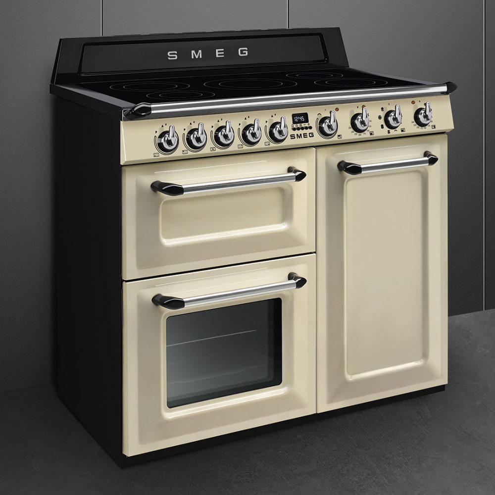 Smeg 100cm Victoria Induction Range Cooker TR103IP2 - Cream Smeg 100cm Victoria Induction Range Cooker TR103IP2 - Cream