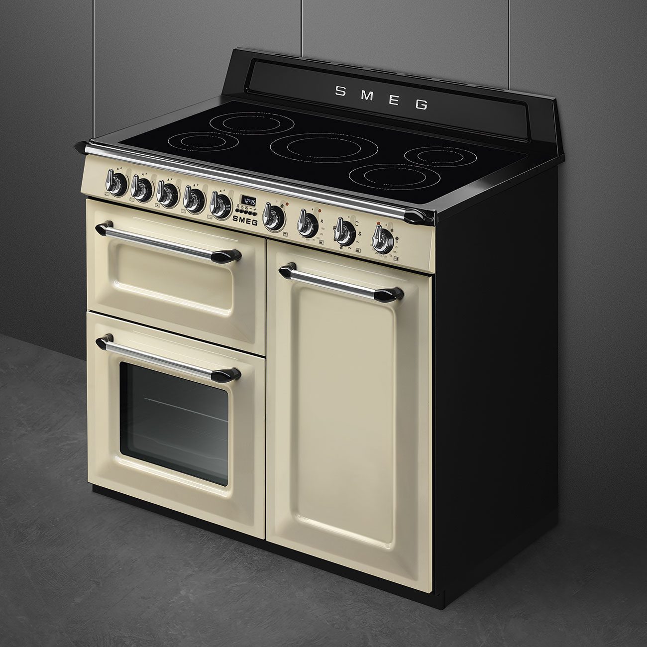Smeg 100cm Victoria Induction Range Cooker TR103IP2 - Cream Smeg 100cm Victoria Induction Range Cooker TR103IP2 - Cream