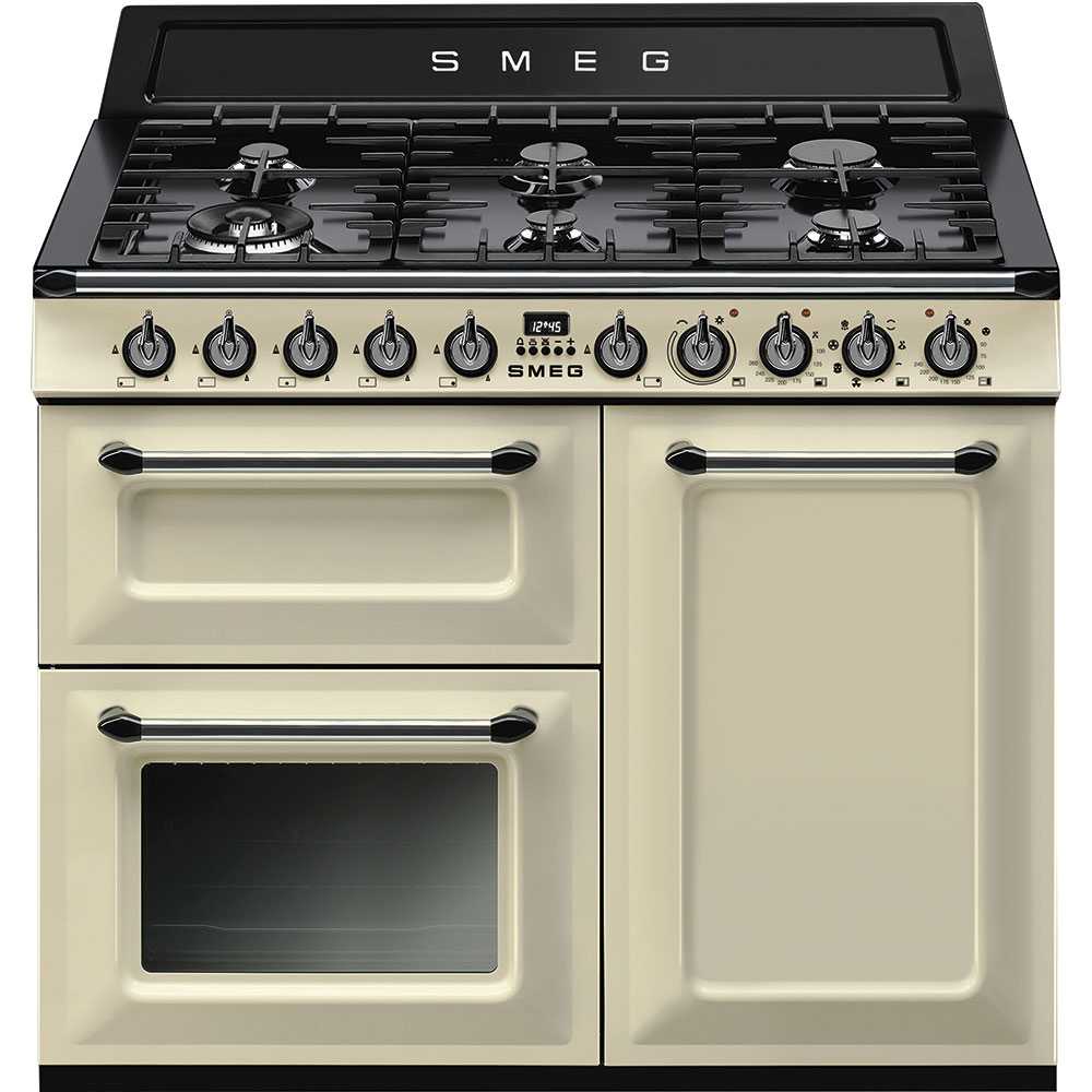Smeg  100cm Victoria Dual Fuel Range Cooker TR103P - Cream