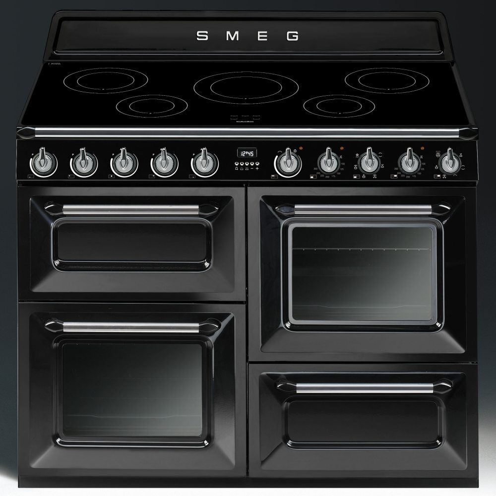 Smeg  110cm Victoria Induction Range Cooker TR4110IBL2 - Black