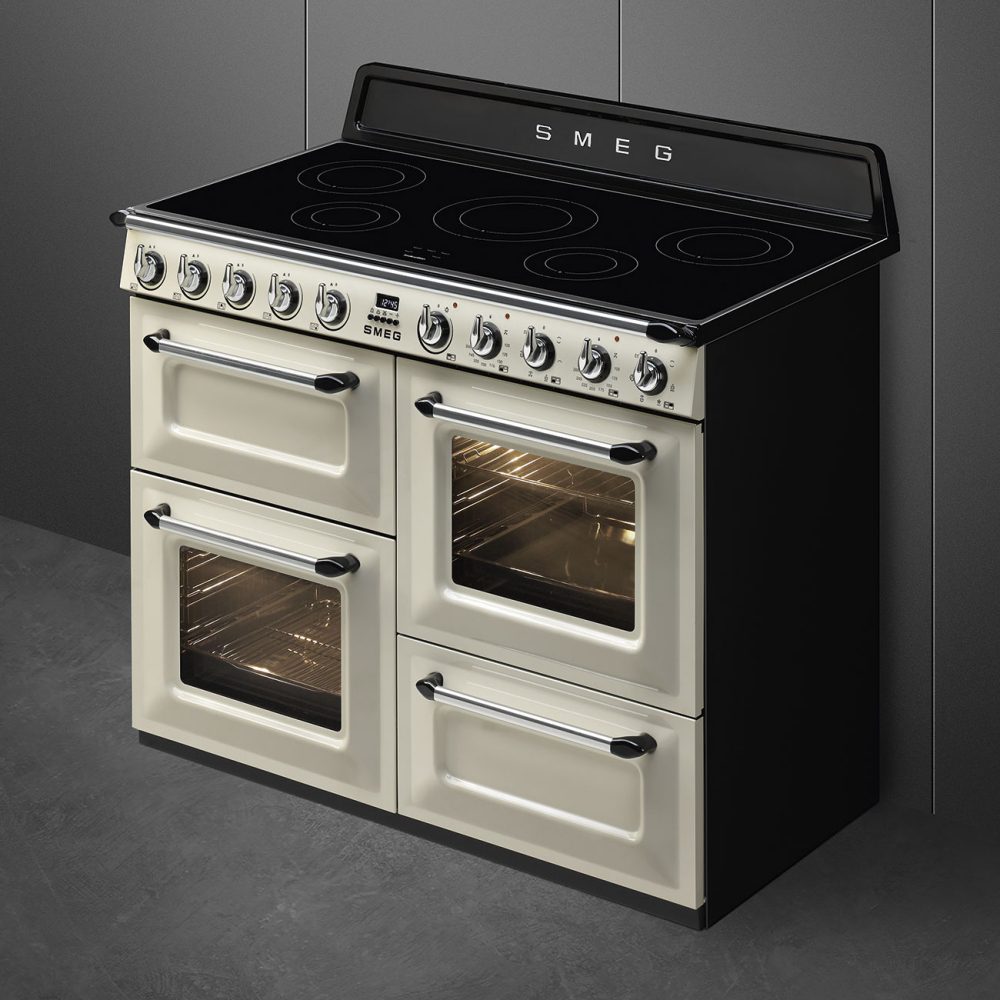 Smeg 110cm Victoria Induction Range Cooker TR4110IP2 - Cream Smeg 110cm Victoria Induction Range Cooker TR4110IP2 - Cream