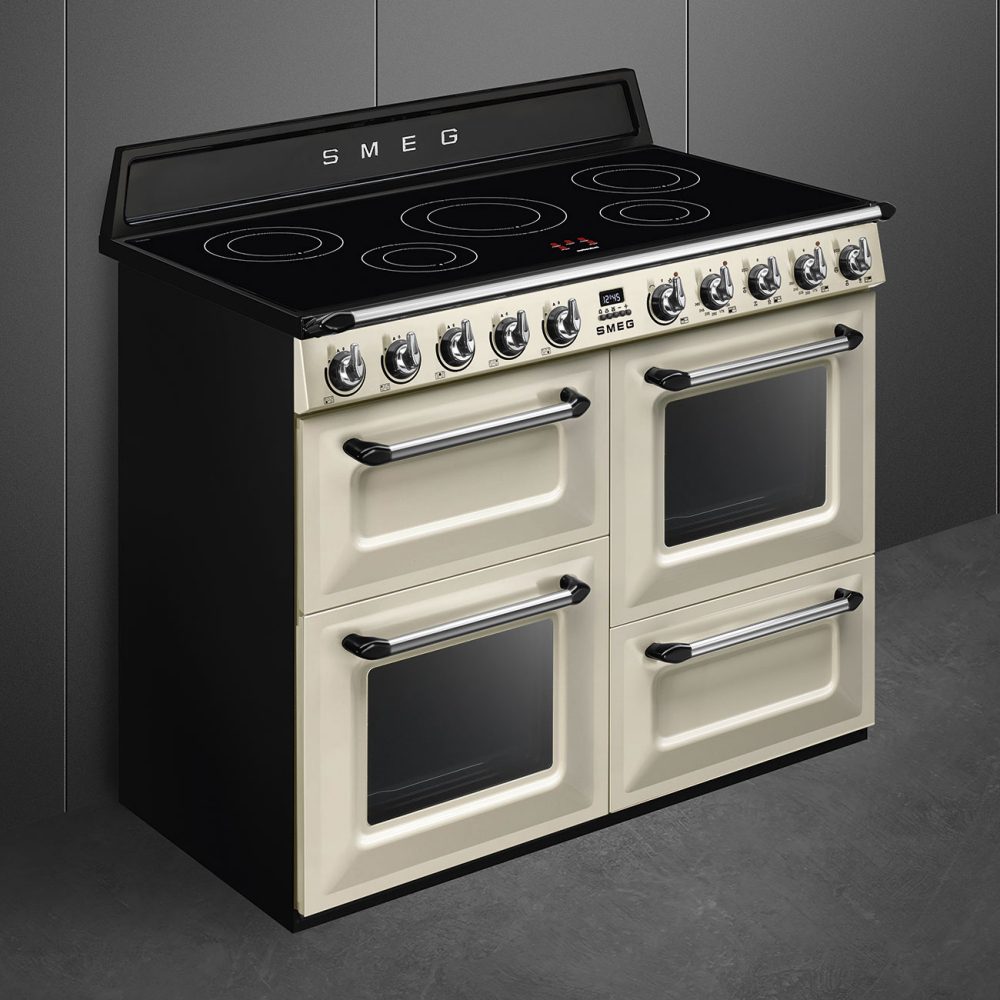 Smeg 110cm Victoria Induction Range Cooker TR4110IP2 - Cream Smeg 110cm Victoria Induction Range Cooker TR4110IP2 - Cream