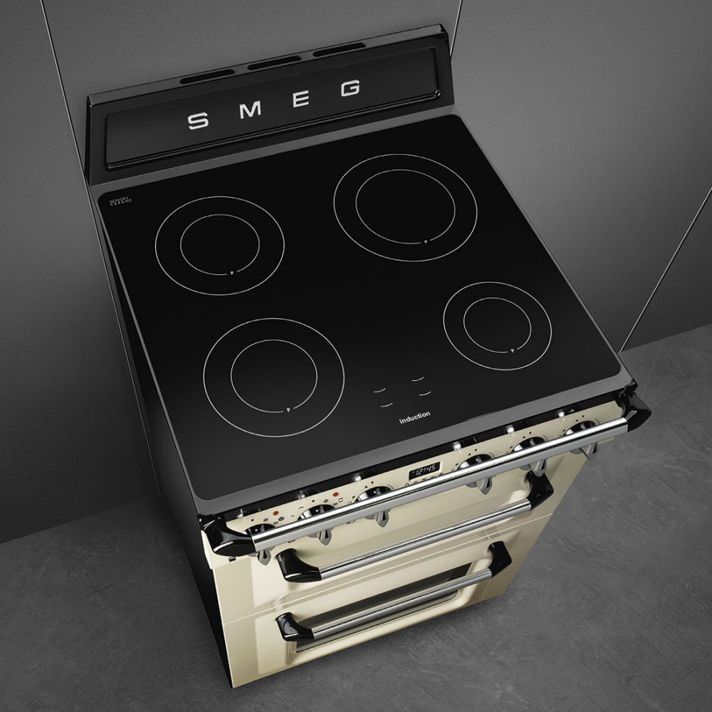 Smeg 60cm Victoria Freestanding Induction Cooker TR62IP2 - Cream Smeg 60cm Victoria Freestanding Induction Cooker TR62IP2 - Cream