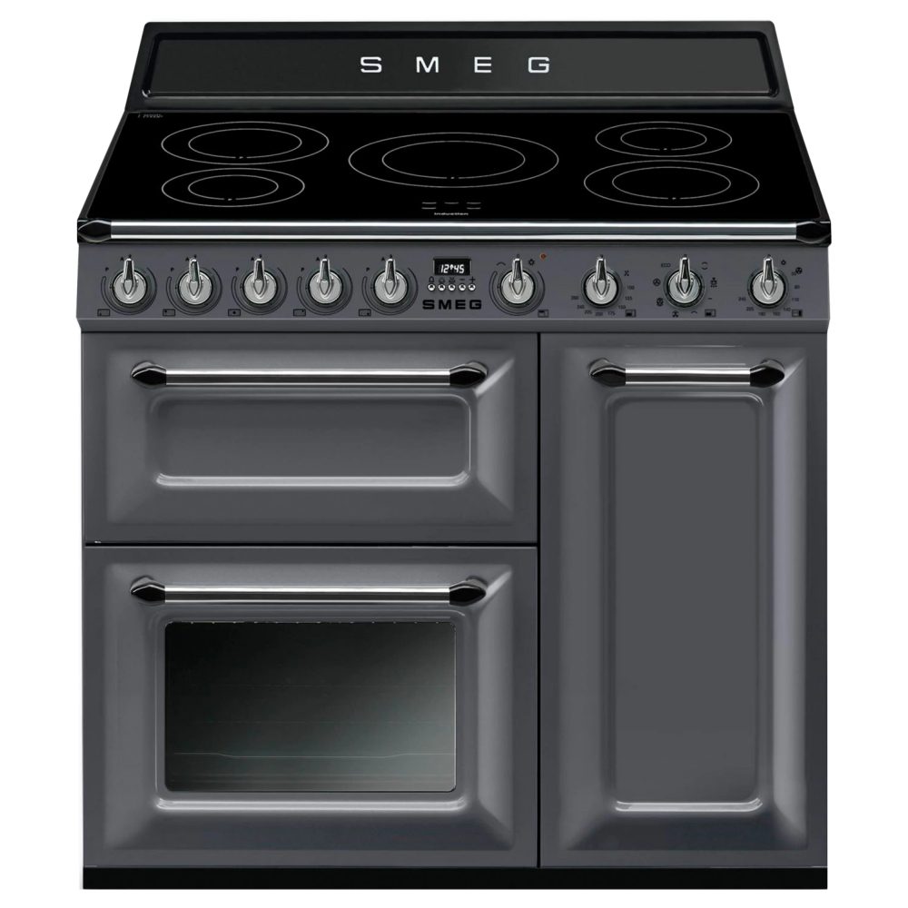 Smeg  90cm Victoria Induction Range Cooker TR93IGR2 - Slate