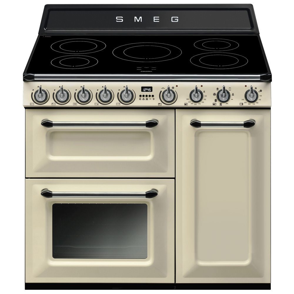 Smeg  90cm Victoria Induction Range Cooker TR93IP2 - Cream