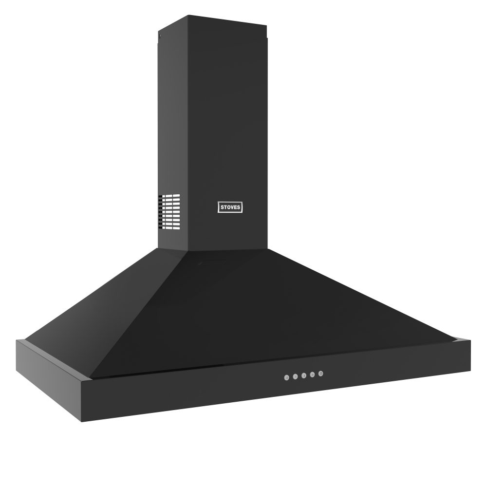 Stoves Sterling 100PYR Chimney Hood 444411652 - Black Stoves Sterling 100PYR Chimney Hood 444411652 - Black