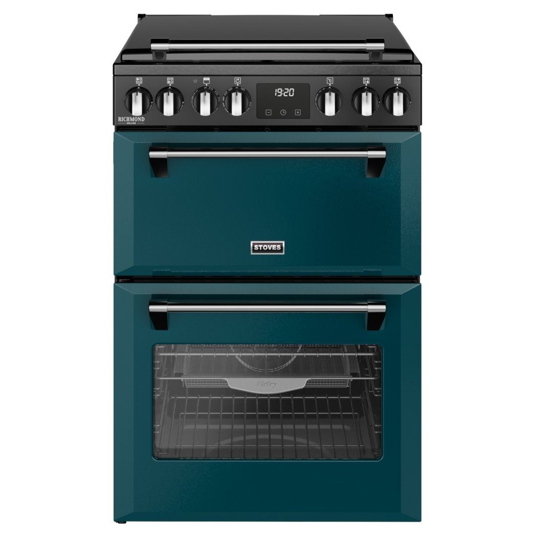 Stoves Richmond Deluxe 100DF Dual Fuel Range Cooker 444411871 - Black