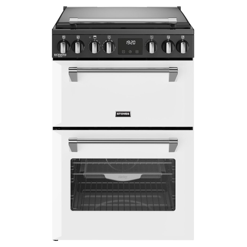 Stoves Richmond Deluxe 90DF Dual Fuel Range Cooker 444411867 - Black