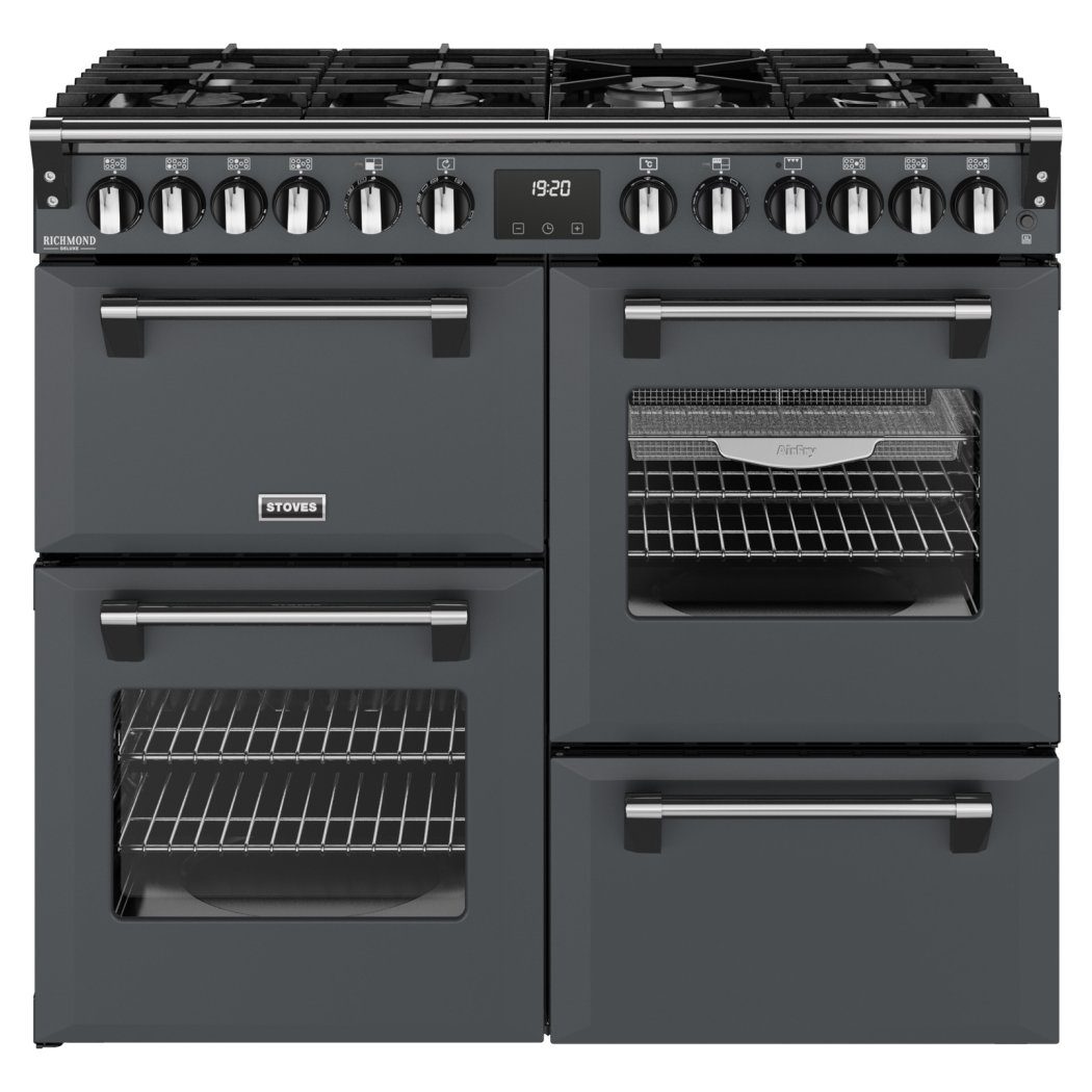Stoves Richmond Deluxe 100DF Dual Fuel Range Cooker 444412015 - Anthracite