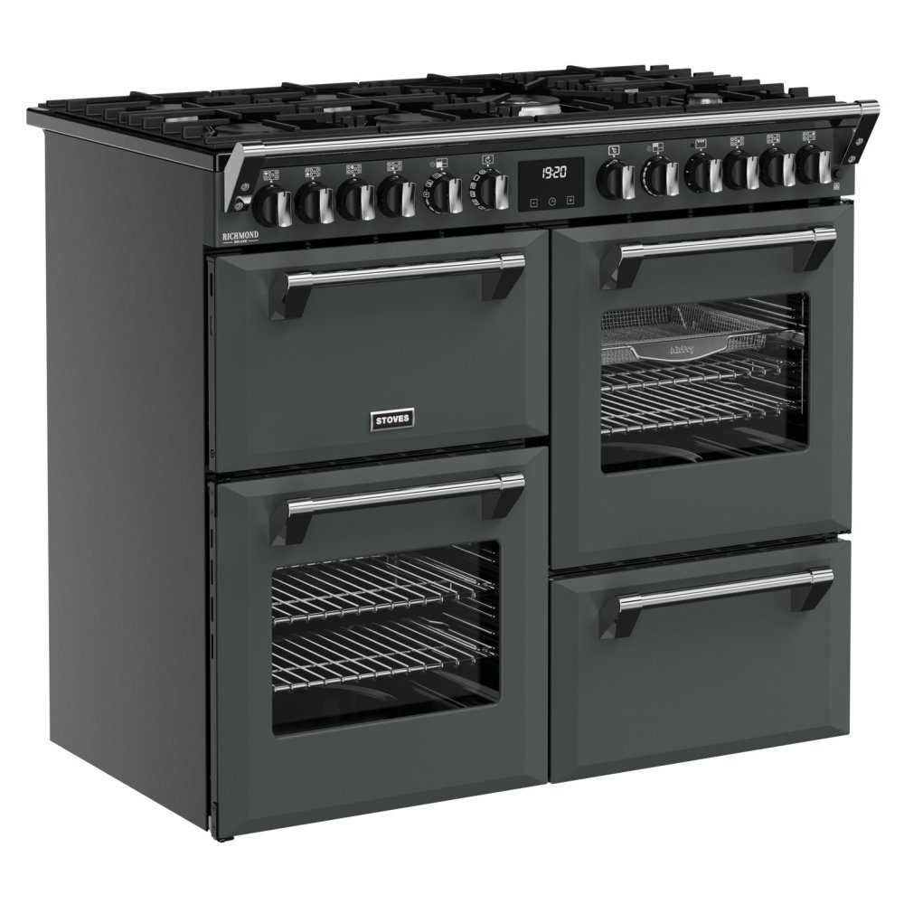Stoves Richmond Deluxe 100DF Dual Fuel Range Cooker 444412015 - ANTHRACITE Stoves Richmond Deluxe 100DF Dual Fuel Range Cooker 444412015 - ANTHRACITE