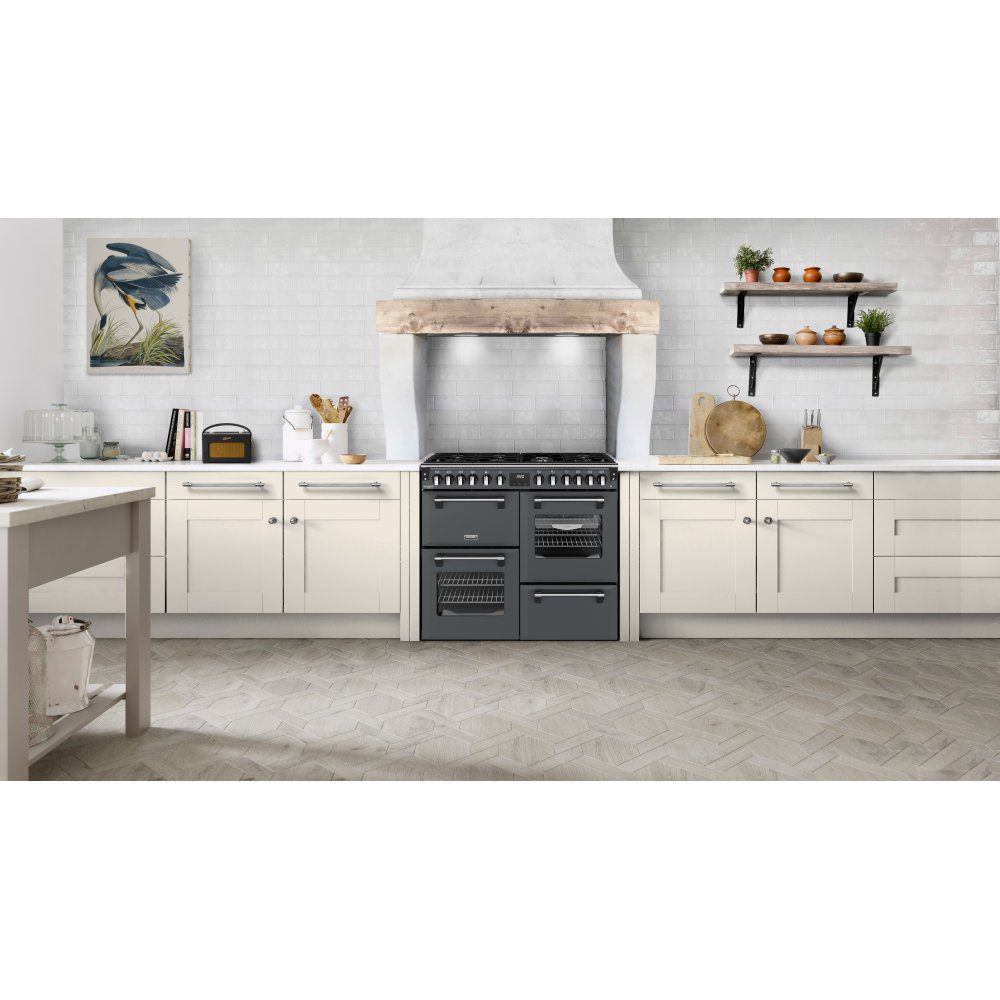 Stoves Richmond Deluxe 100DF Dual Fuel Range Cooker 444412015 - ANTHRACITE Stoves Richmond Deluxe 100DF Dual Fuel Range Cooker 444412015 - ANTHRACITE