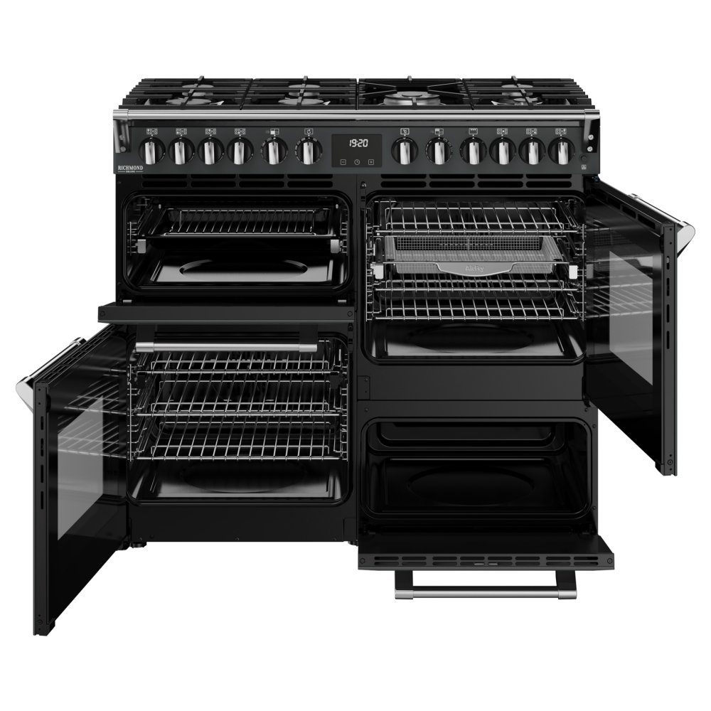 Stoves Richmond Deluxe 100DF Dual Fuel Range Cooker 444412015 - ANTHRACITE Stoves Richmond Deluxe 100DF Dual Fuel Range Cooker 444412015 - ANTHRACITE