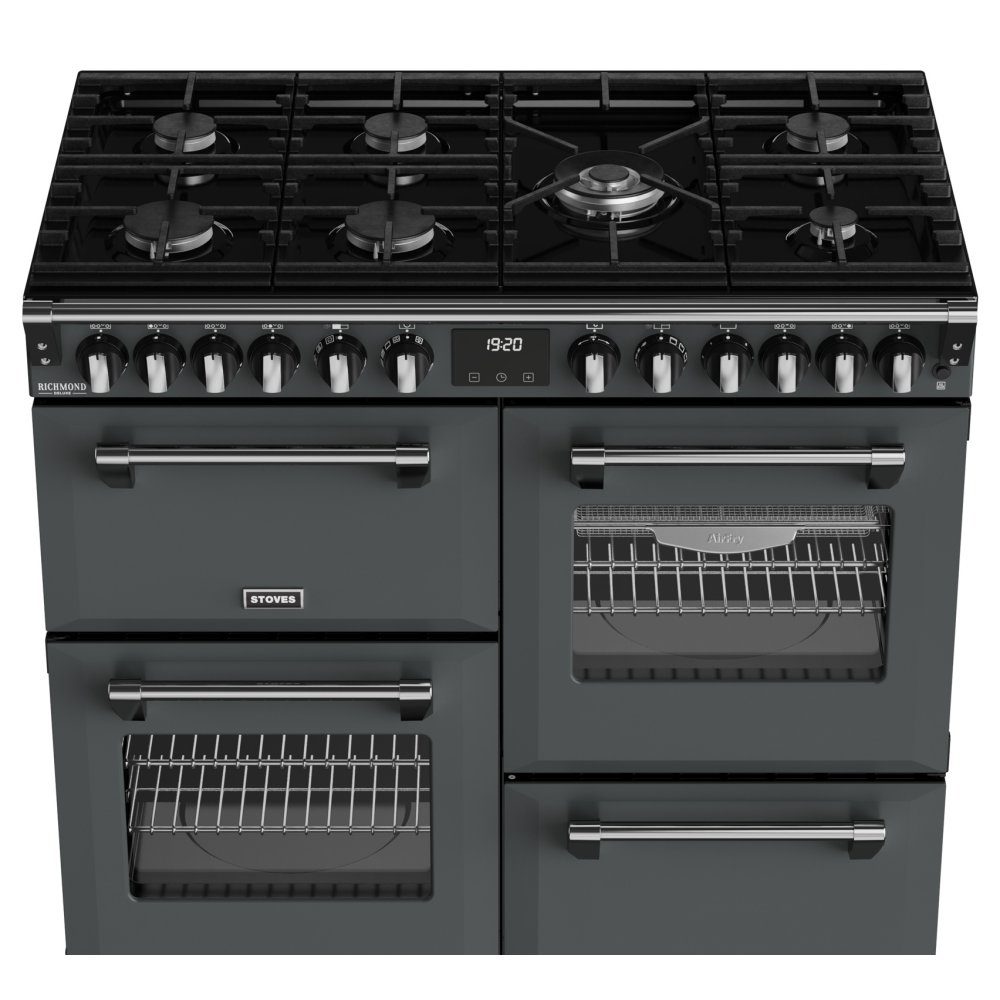 Stoves Richmond Deluxe 100DF Dual Fuel Range Cooker 444412015 - ANTHRACITE Stoves Richmond Deluxe 100DF Dual Fuel Range Cooker 444412015 - ANTHRACITE
