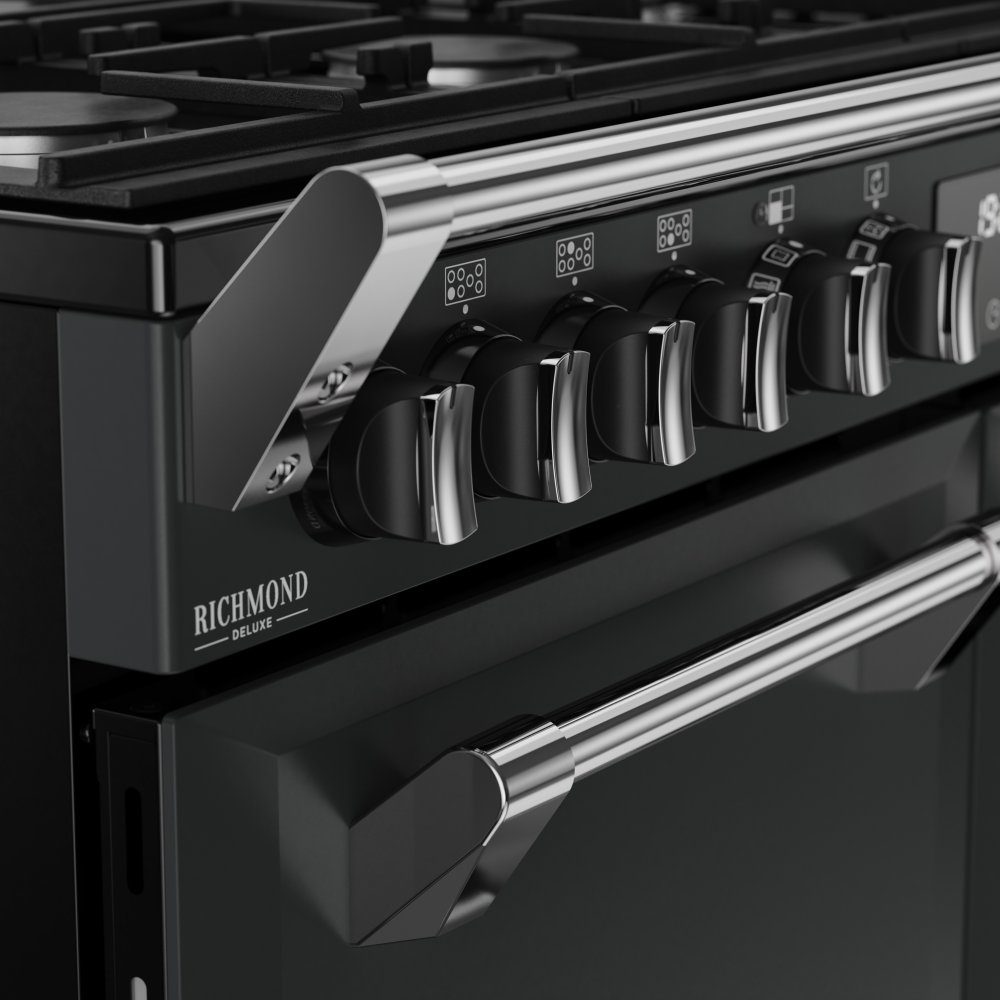 Stoves Richmond Deluxe 100DF Dual Fuel Range Cooker 444412015 - ANTHRACITE Stoves Richmond Deluxe 100DF Dual Fuel Range Cooker 444412015 - ANTHRACITE