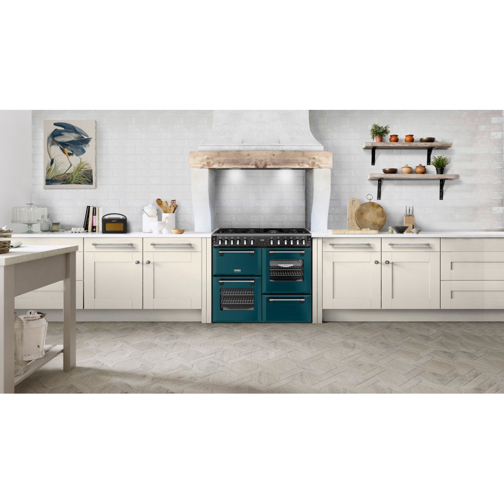 Stoves Richmond Deluxe 100DF Dual Fuel Range Cooker 444412019 - Deep Marine Stoves Richmond Deluxe 100DF Dual Fuel Range Cooker 444412019 - Deep Marine