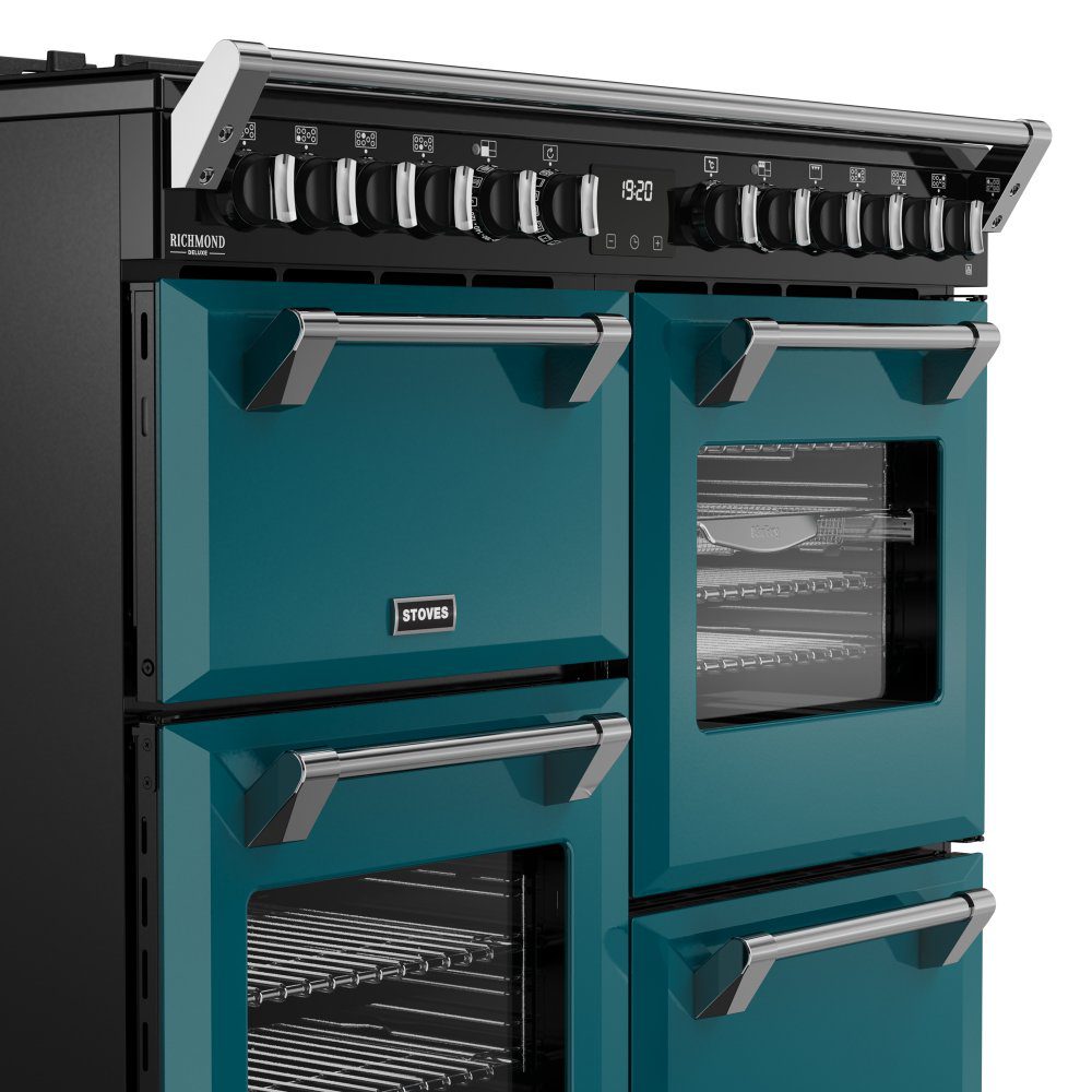 Stoves Richmond Deluxe 100DF Dual Fuel Range Cooker 444412019 - Deep Marine Stoves Richmond Deluxe 100DF Dual Fuel Range Cooker 444412019 - Deep Marine