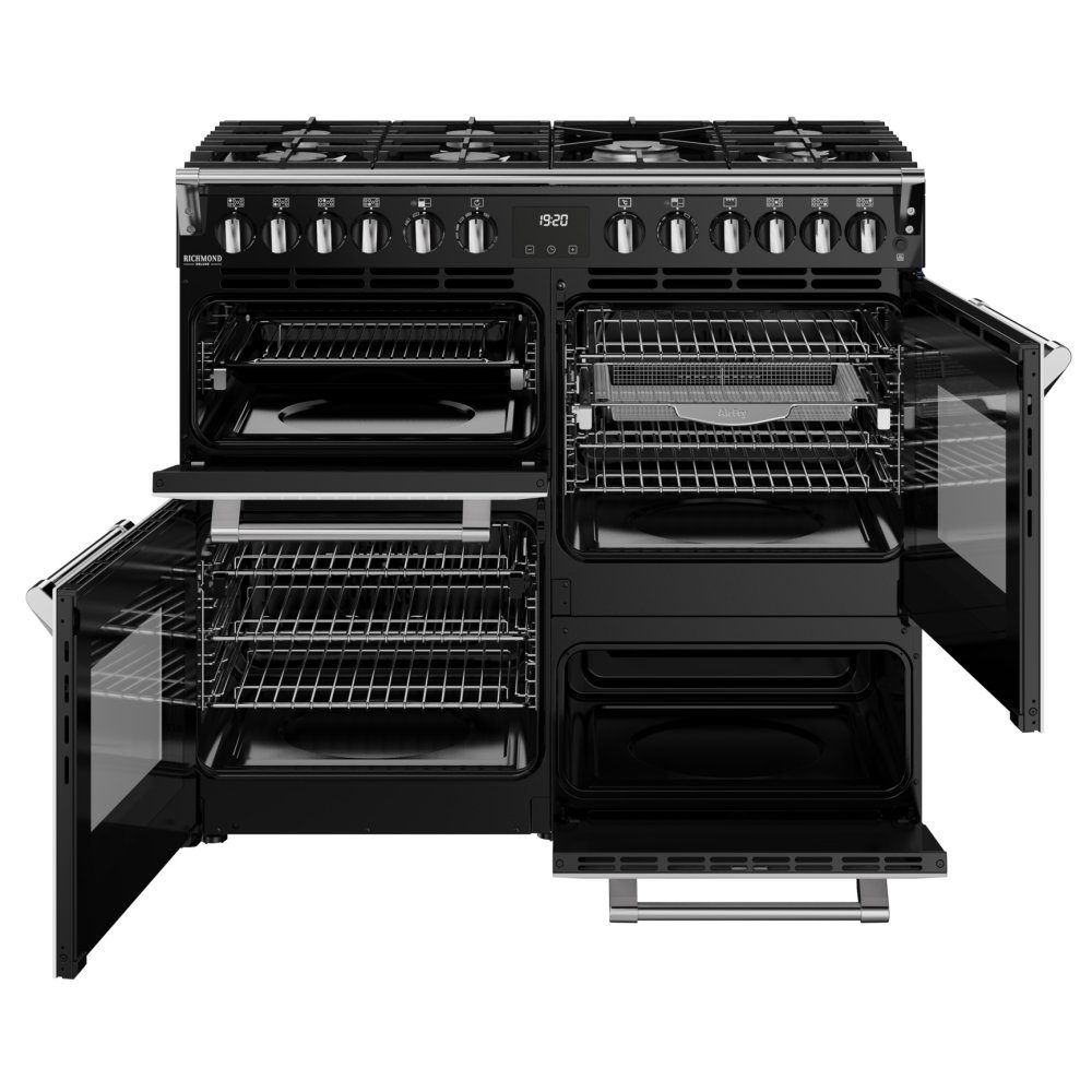 Stoves Richmond Deluxe 100DF Dual Fuel Range Cooker 444412016 - ICE WHITE Stoves Richmond Deluxe 100DF Dual Fuel Range Cooker 444412016 - ICE WHITE